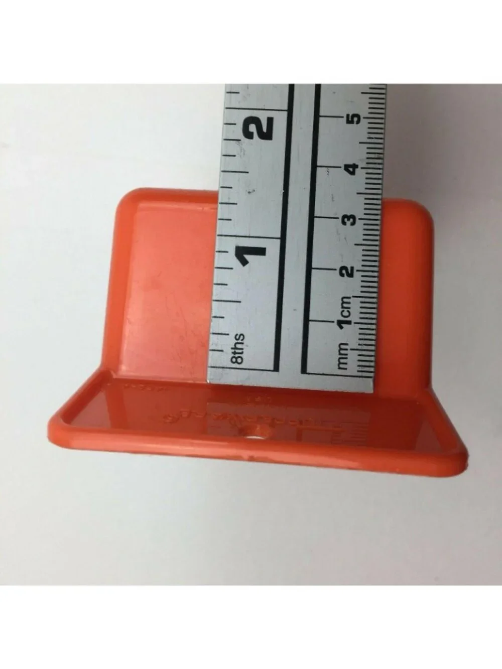 Tupperware Lot Set 2 Rocker & Canister Scoops Sheer White & Orange #292  #1452
